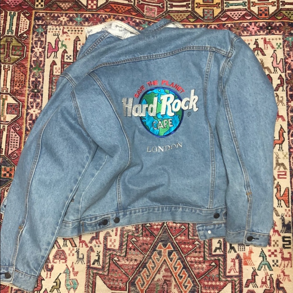 Hard Rock Cafe (Original) Oversized Denim Jacket